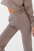 Mocca spodnie dresowe z przeszyciami Lamia