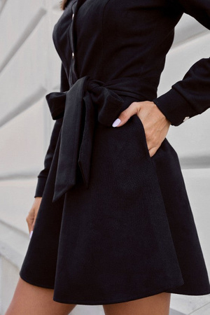 Sukienka koszulowa LANA - Czarny