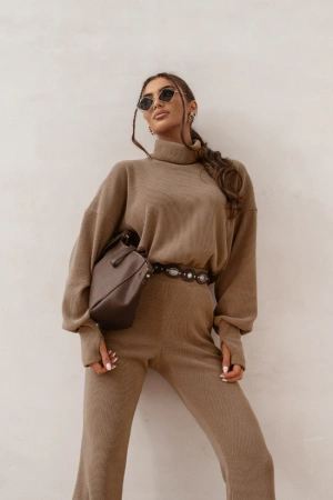 Komplet PRIAH - Ciemny beż