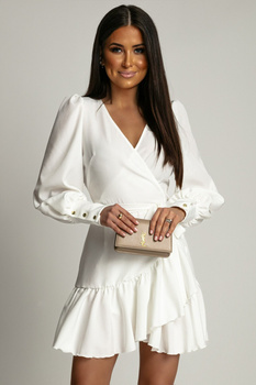 Sukienka "ANNA" krótka - Ecru