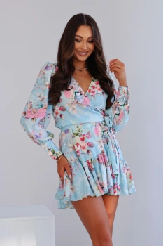 Sukienka "ANNA" krótka - Blue garden
