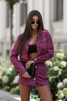 Komplet BLISS Panterka bordo