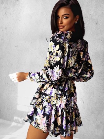 Sukienka Anna - Fioletowy Kwiat