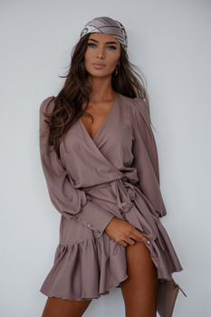 Sukienka "ANNA" krótka  Mocca