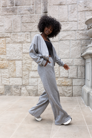 Komplet sweterkowy - Szary