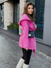 Płaszcz z dresówki - Różowy