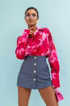 Koszula Satynowa MADDIE - Very Pink