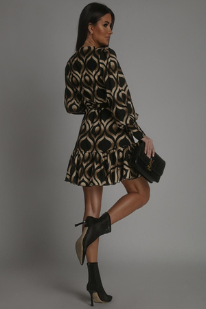 Sukienka Anna - Czarno Złota