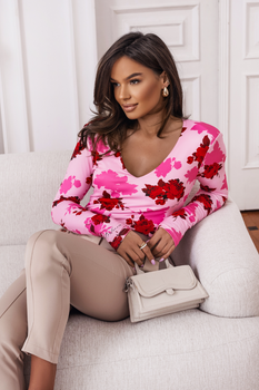 Bluzka Essie - Red on pink