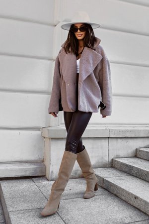 Kurtka FLUFFY - Taupe