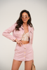 Komplet BLISS ze spódnico-spodenkami - Jasny róż