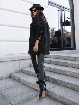 Płaszcz BOUCLE  - Czarny