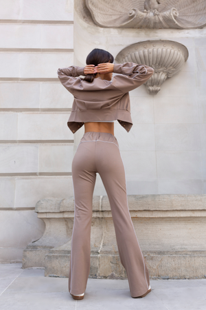 Komplet premium z dzwonami i wypustkami - Beżowy