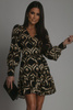 Sukienka Anna - Czarno Złota