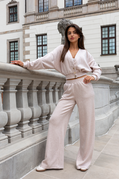 Komplet sweterkowy - Jasny Beżowy