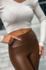 Legginsy lekko ocieplane V - Brąz