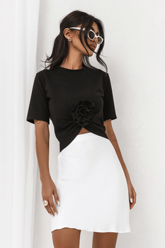 Kremowa mini spódnica LISSE