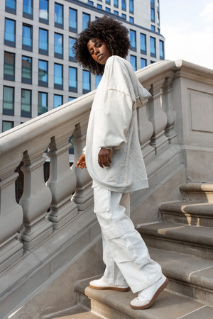 Narzutka - Szary Melanż