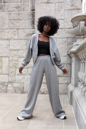 Komplet sweterkowy - Szary