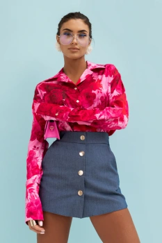 Spódnico-spodenki BLISS denim - Niebieski