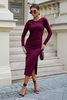Sukienka DHALIA Bordo