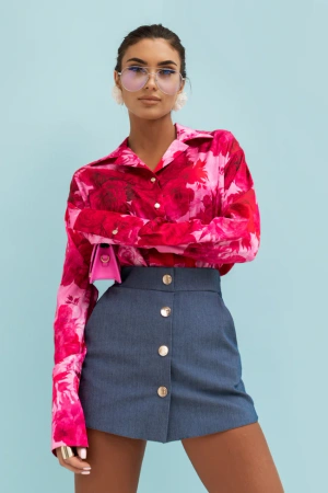 Koszula Satynowa MADDIE - Very Pink