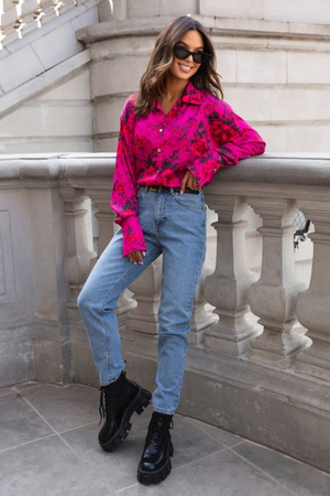 Koszula Satynowa MADDIE - Floral