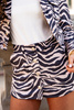 Komplet BLISS ze spódnico-spodenkami - Zebra