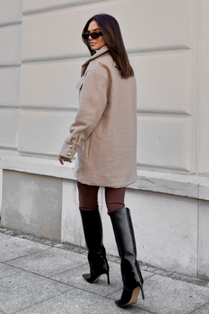 Płaszcz BOUCLE - Beżowy